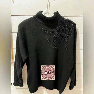 📍 VINTAGE I.B Diffusion black  knit size L